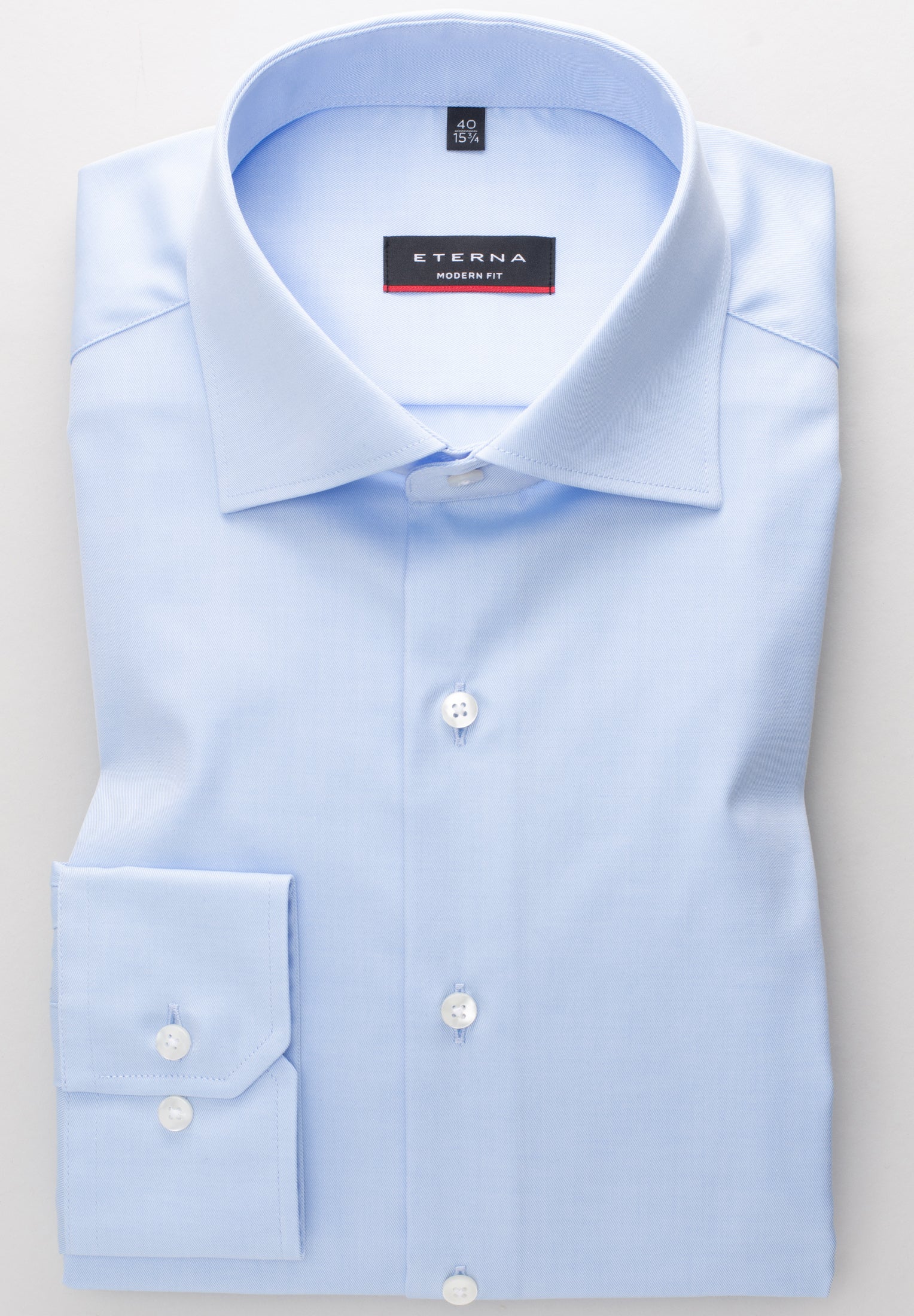 Eterna X18K Modern Fit Cover Shirt Blue