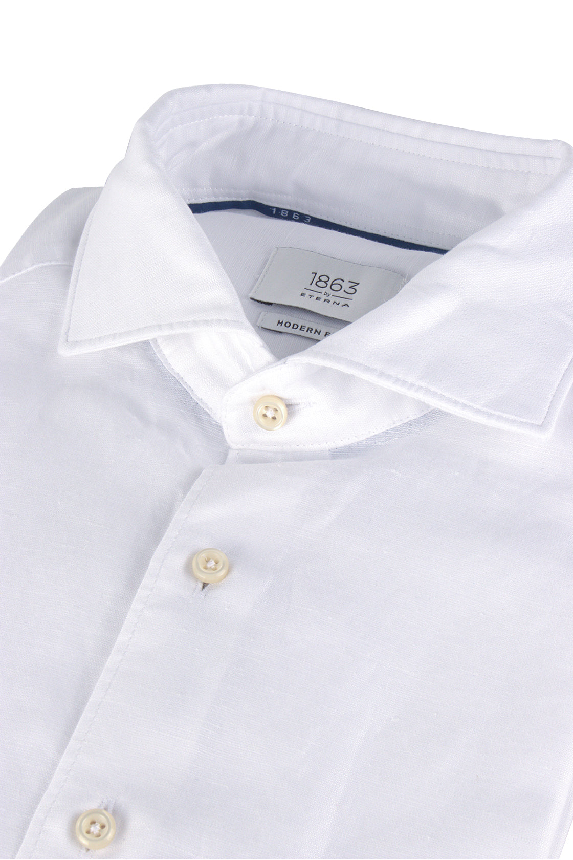 Eterna XS82 Mod Fit Linen Shirt White