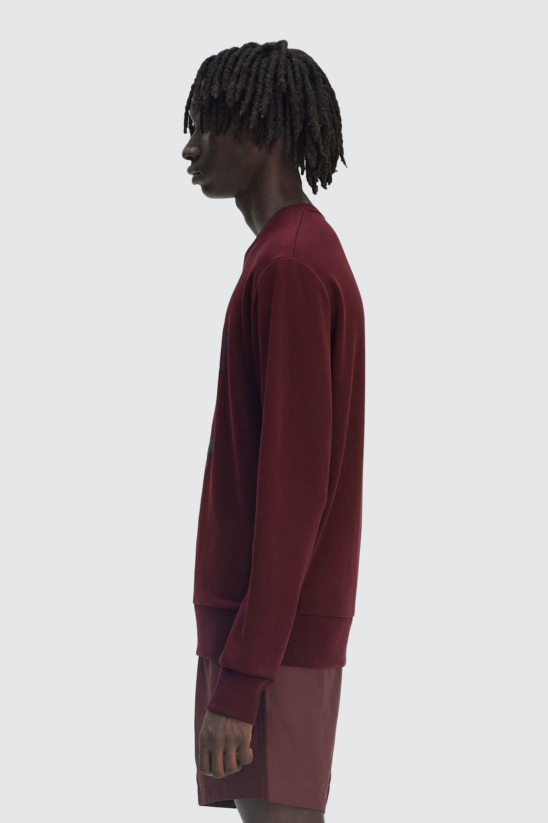 Fred Perry Emblem Champion Sweatshirt Oxblood