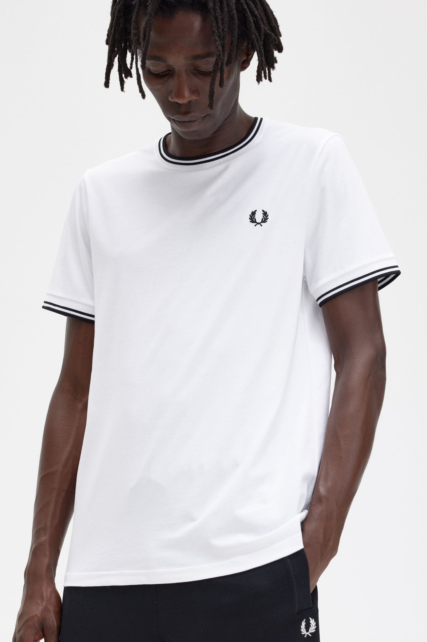 Fred Perry Twin Tipped T-Shirt White