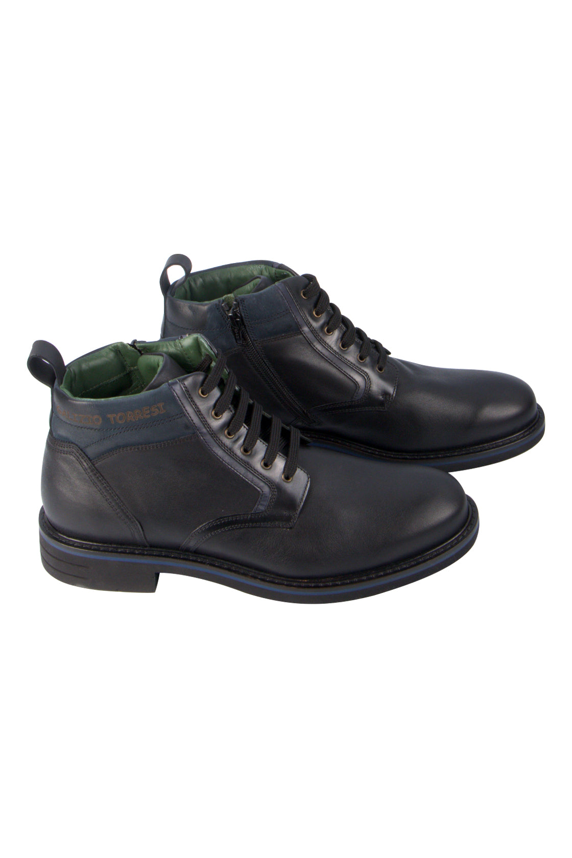Galizio Torresi Lace Boots Nero/Navy