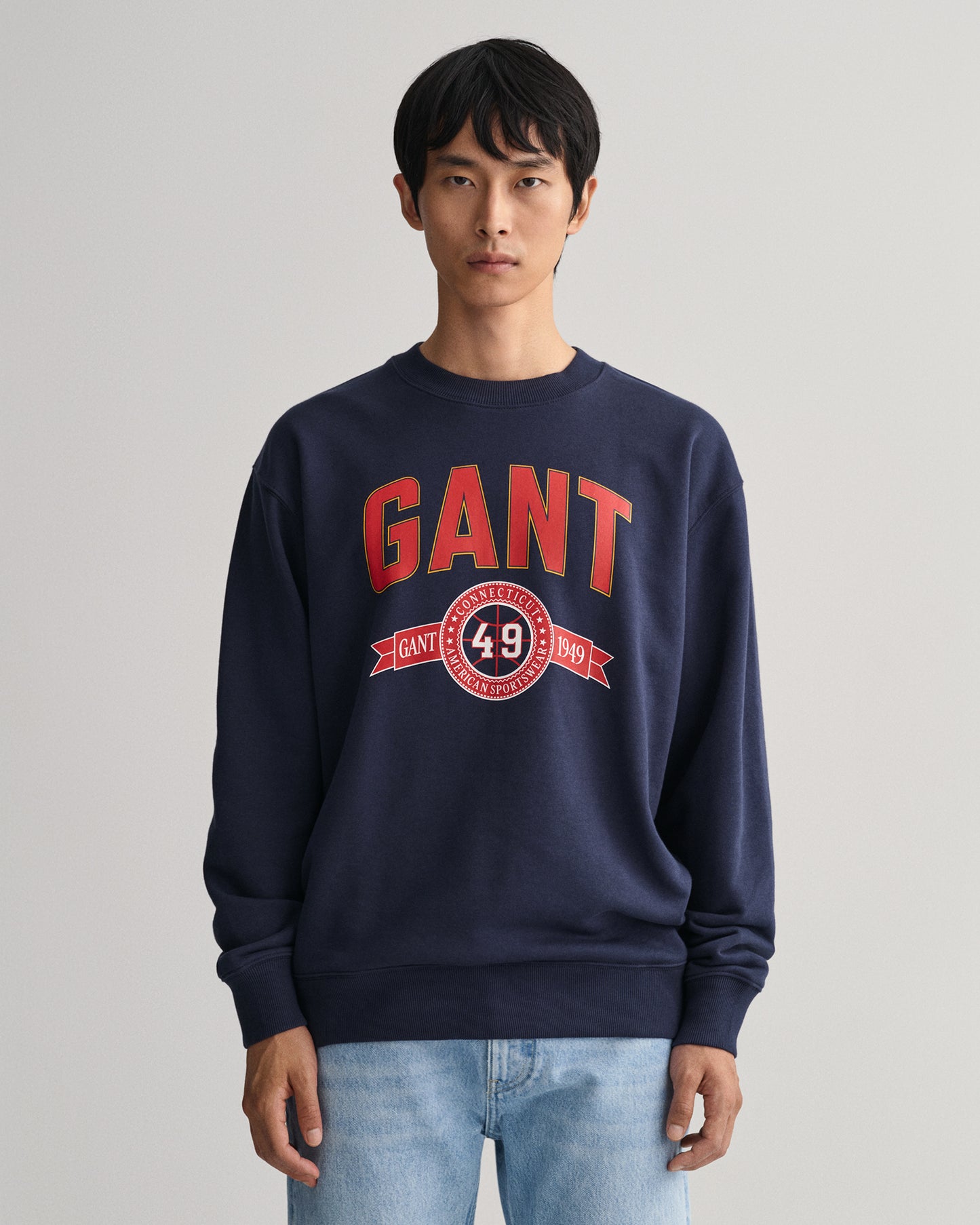 Gant CN Retro Crest Sweater Evening Blue