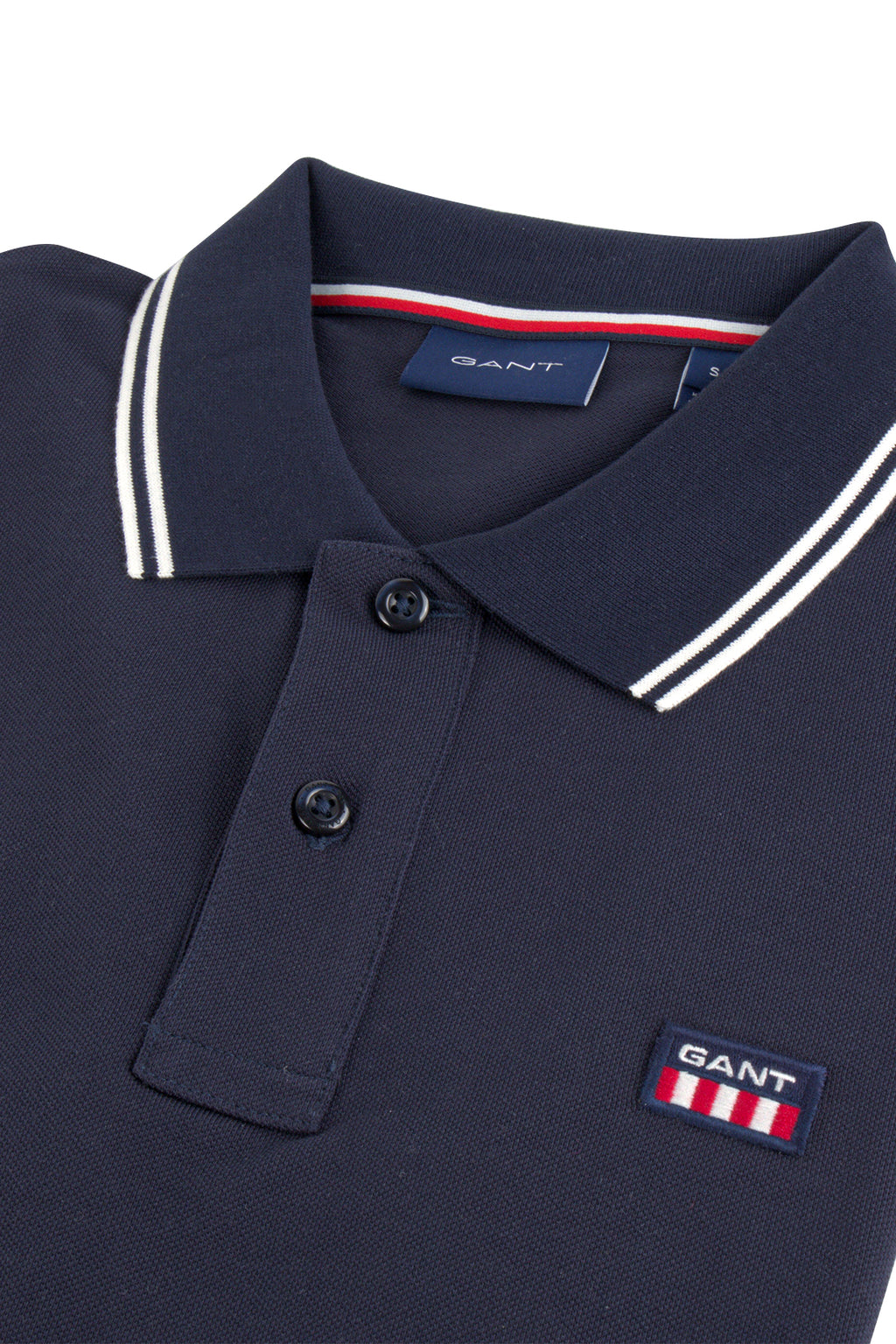 Gant Contrast Coll. SS Pique Polo Evening Blue