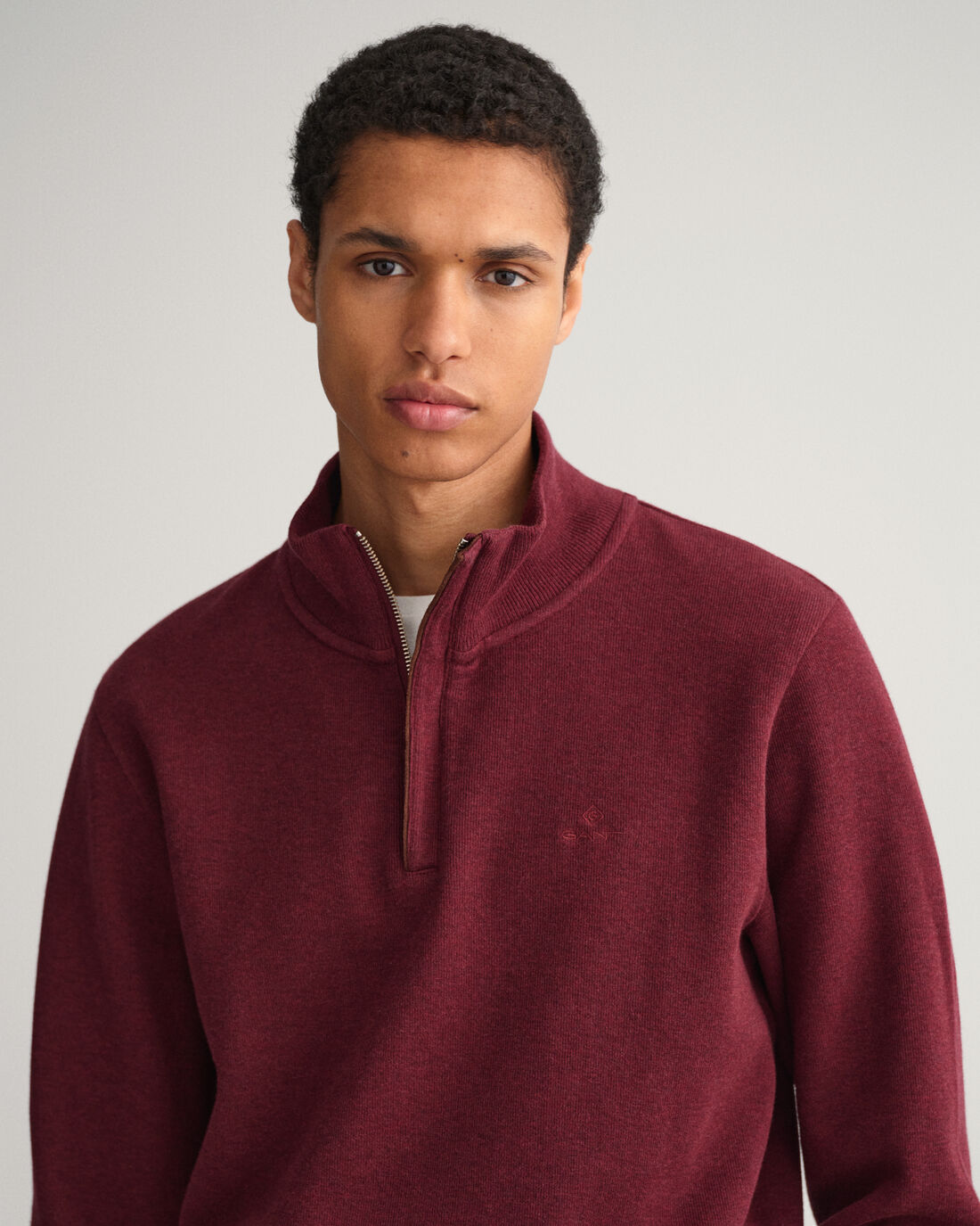 Gant sacker rib half zip sweater hotsell