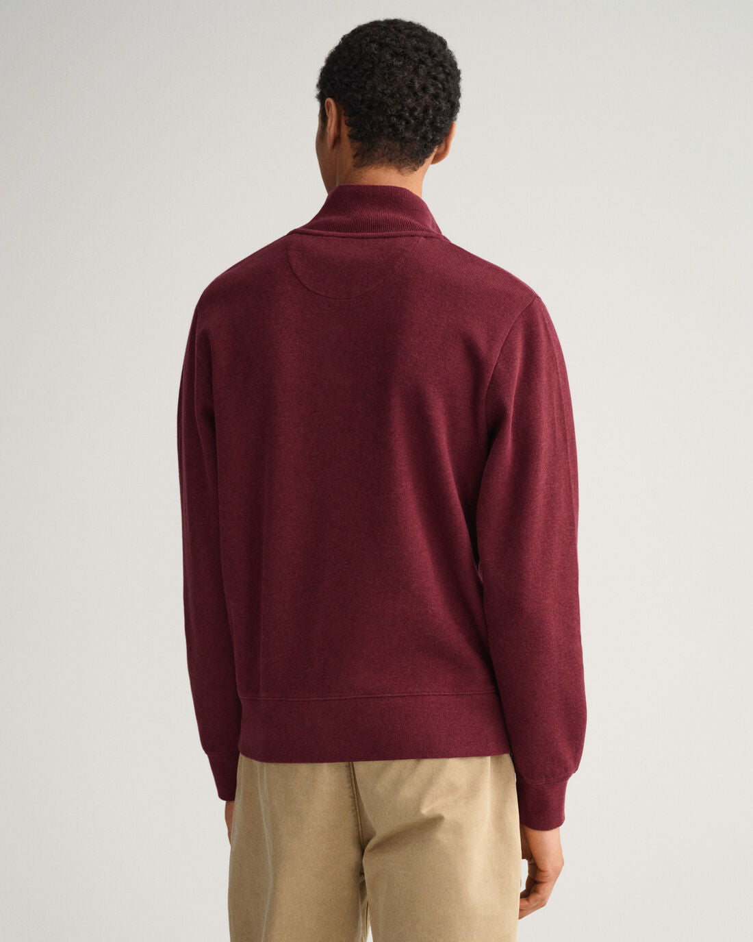 Gant Sacker Rib Half Zip Plumped Red