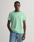 Gant Striped SS T-Shirt Mid Green