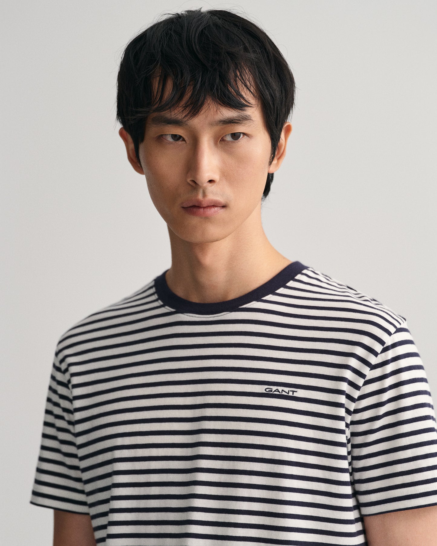 Gant Striped SS T-Shirt Evening Blue