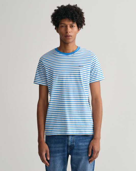 Gant Striped SS T-Shirt Day Blue