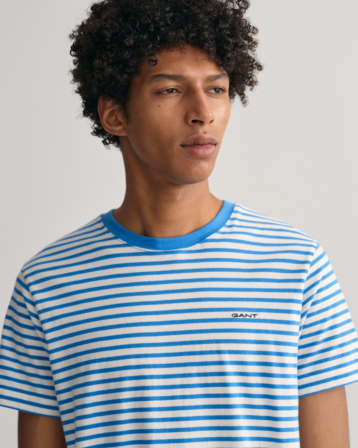 Gant Striped SS T-Shirt Day Blue