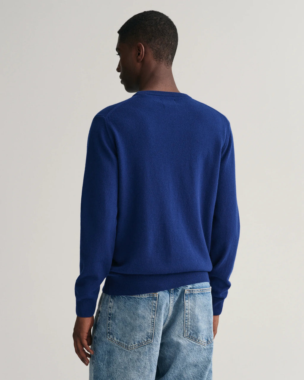Gant Superfine Lambswool Crew Neck College Blue