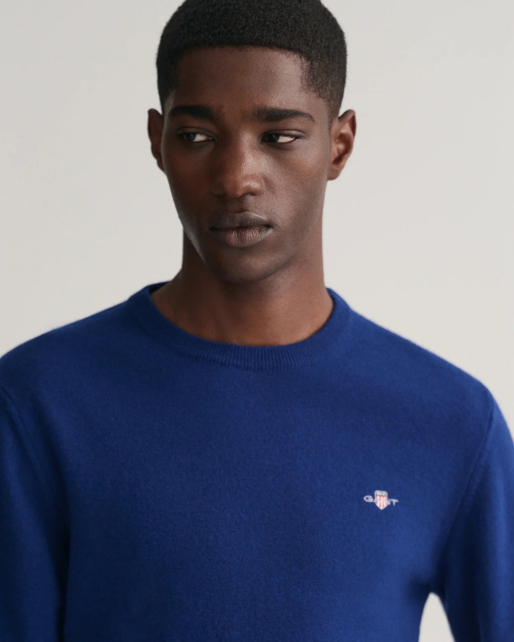 Gant Superfine Lambswool Crew Neck College Blue