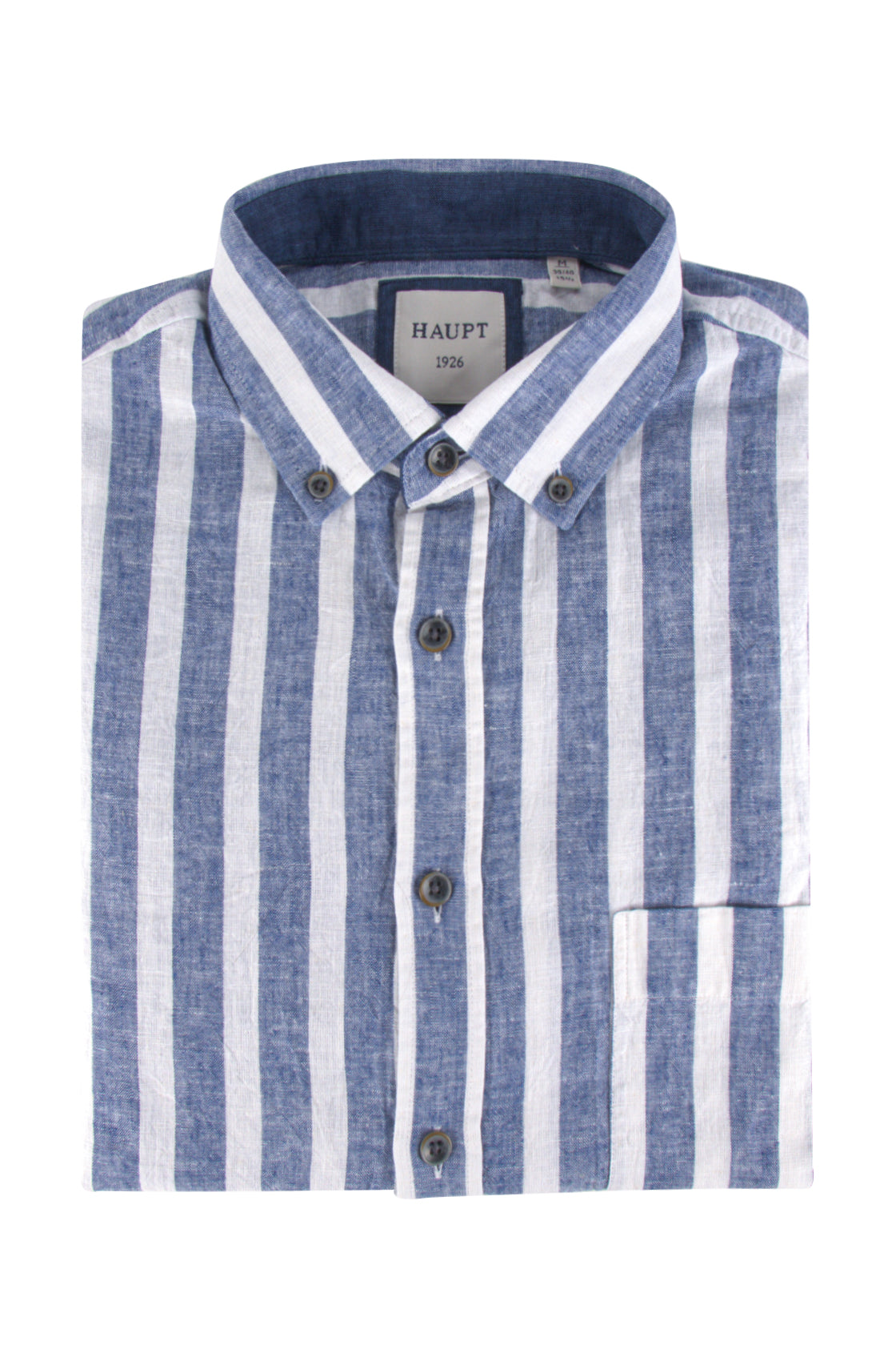 Haupt LS Linen Shirt Bold Stripe