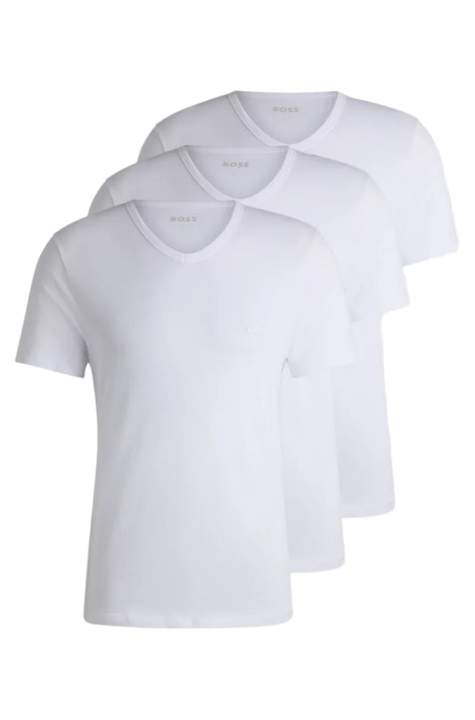 Hugo Boss Classic VN TShirt 3Pk White