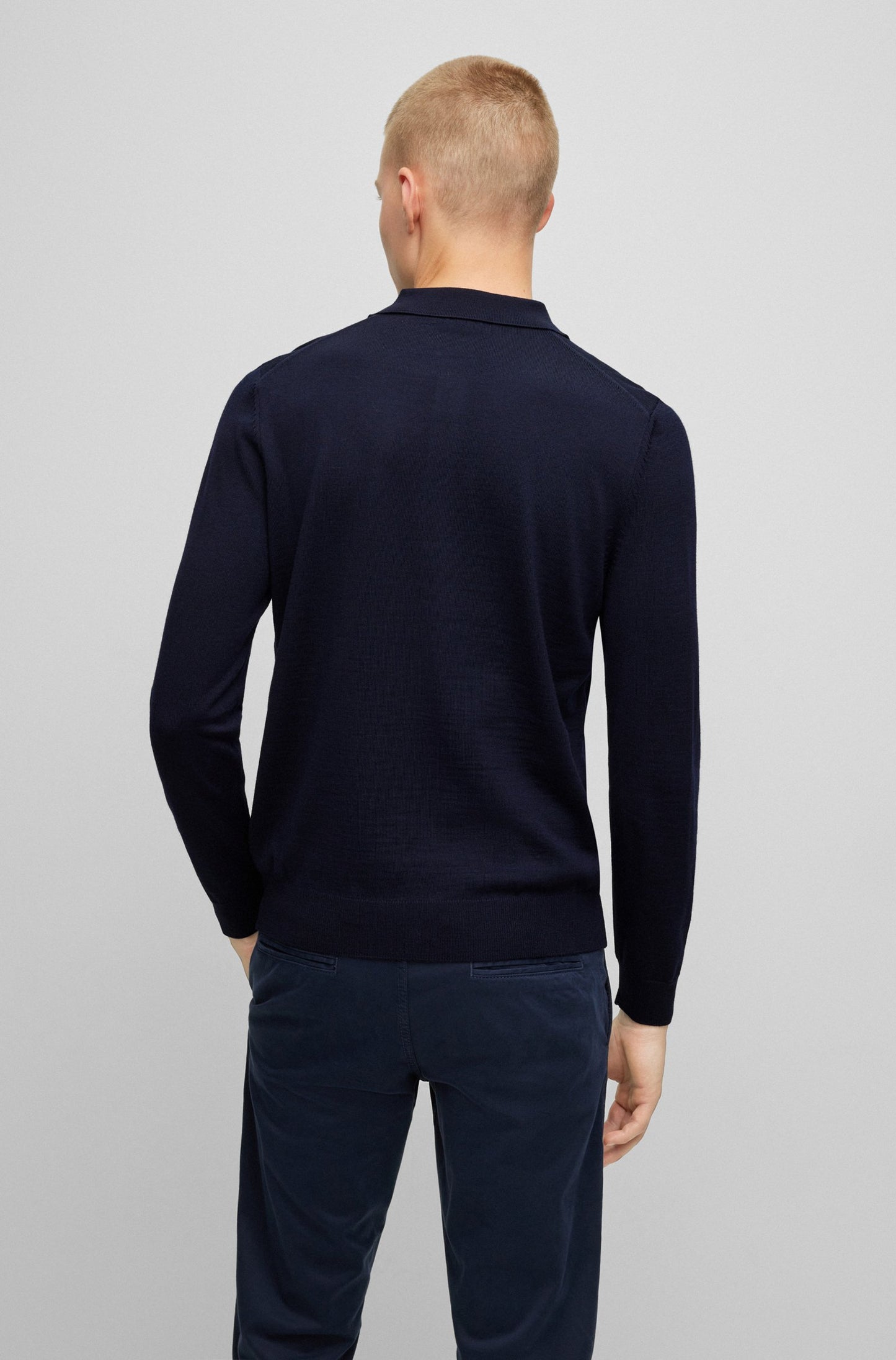 Hugo Boss Bono-L Knitted Sweater Dk Blue