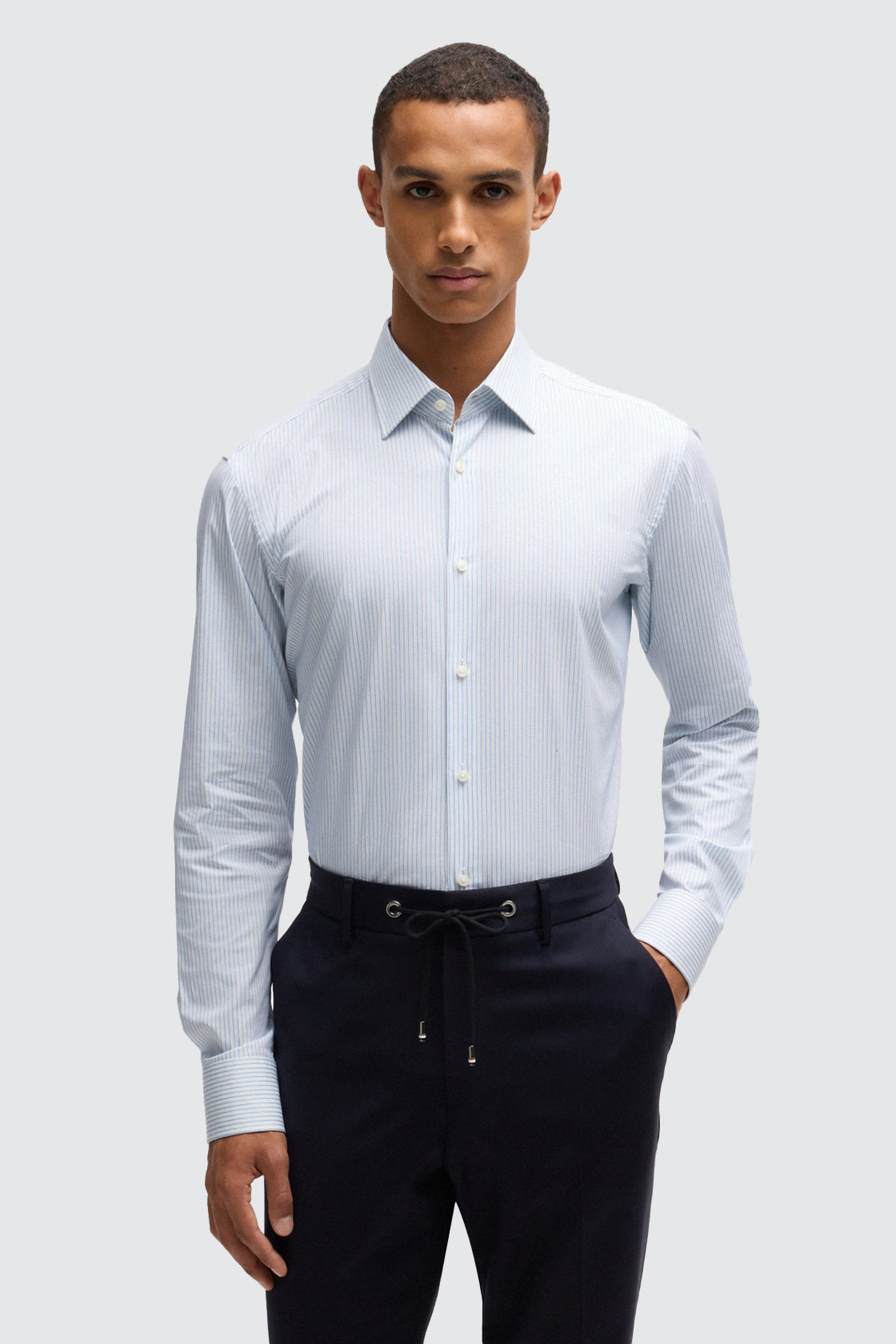 Hugo Boss H-Joe Kent LS Shirt Light Pastel Blue