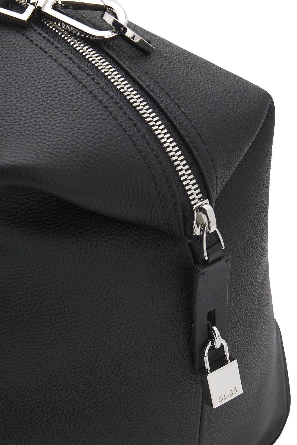 Hugo Boss Gabry Large Leather Holdall Black
