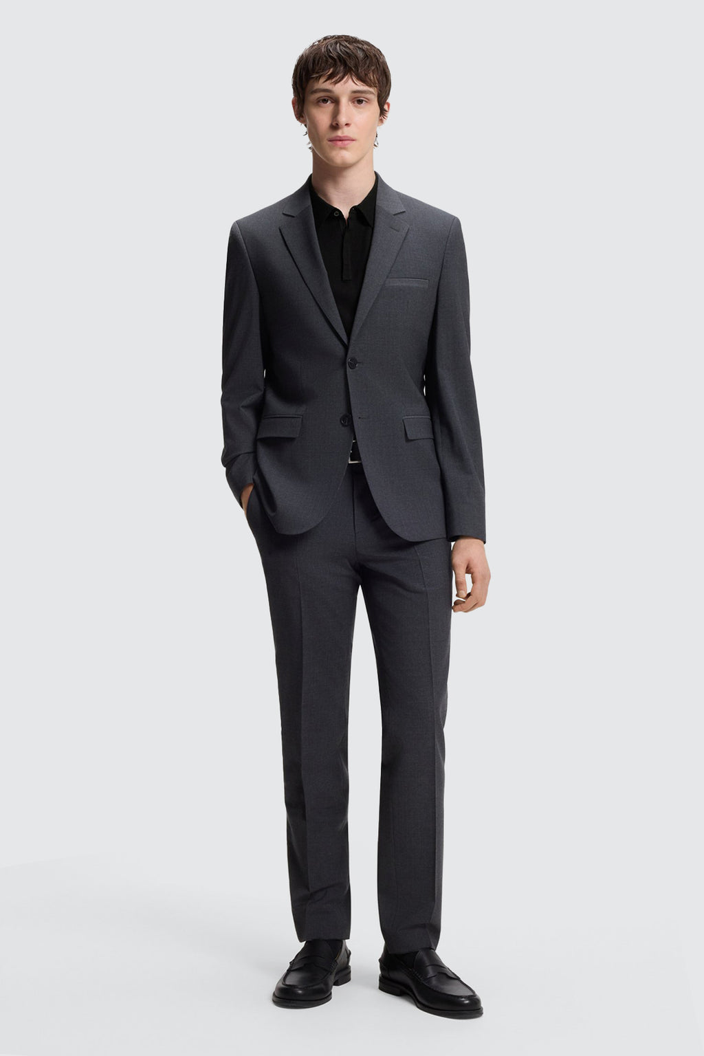 Hugo Boss San Peter-CV Reg. SS Knit Black