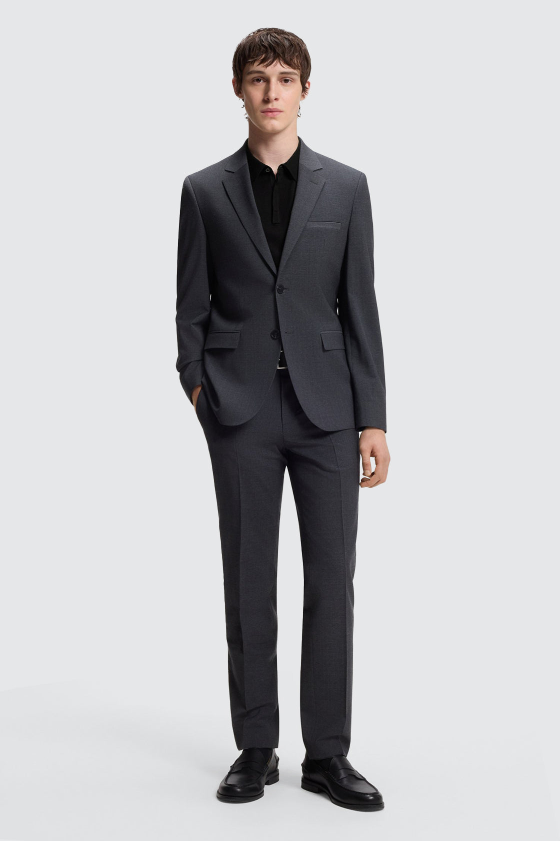 Hugo Boss San Peter-CV Reg. SS Knit Black
