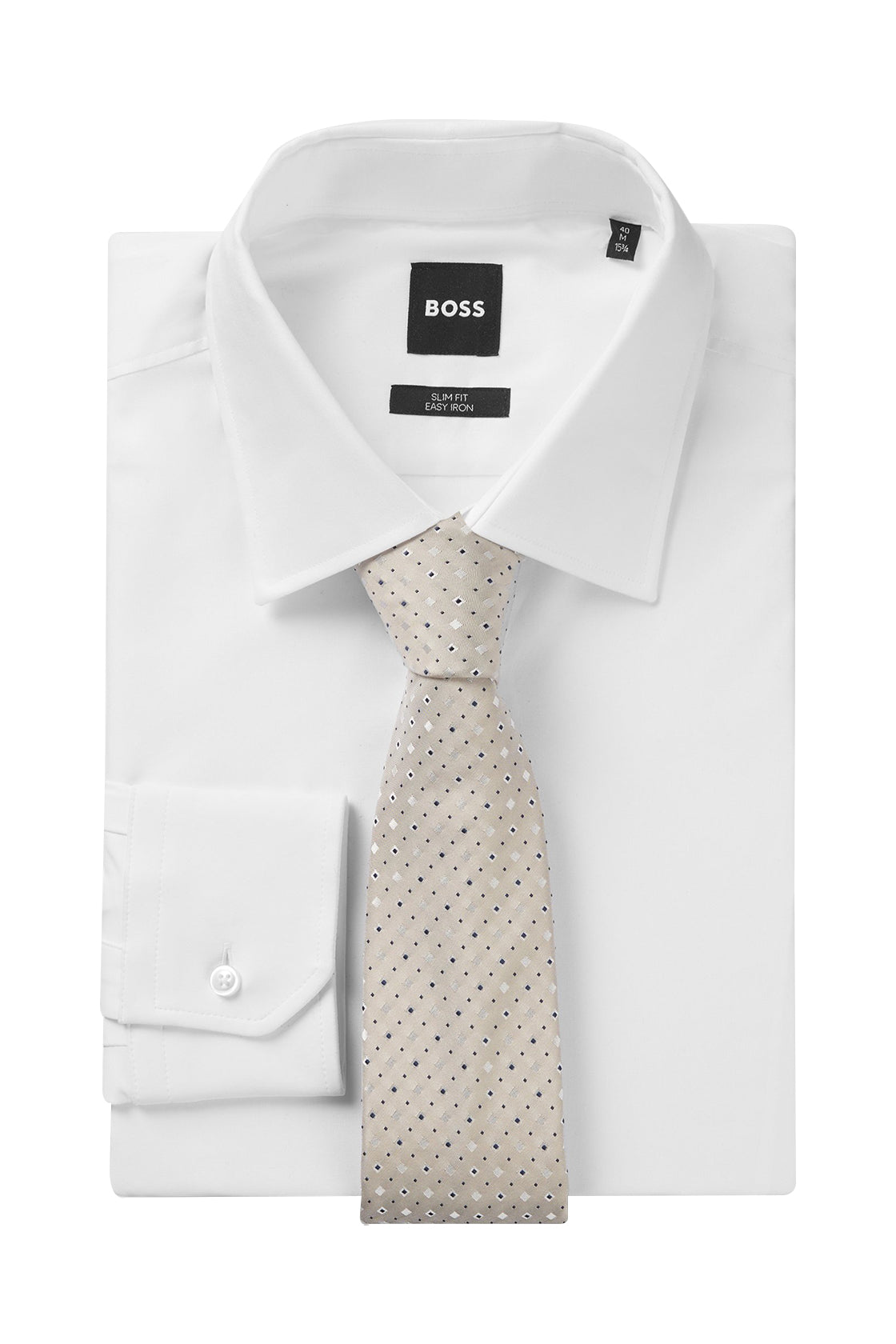 Hugo Boss H-Tie 7.5cm Open White