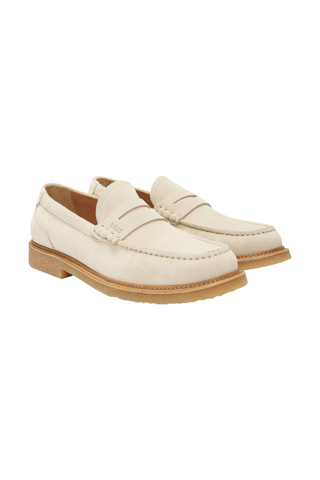 Hugo Boss Kope Moccasin Casual Shoe Open White