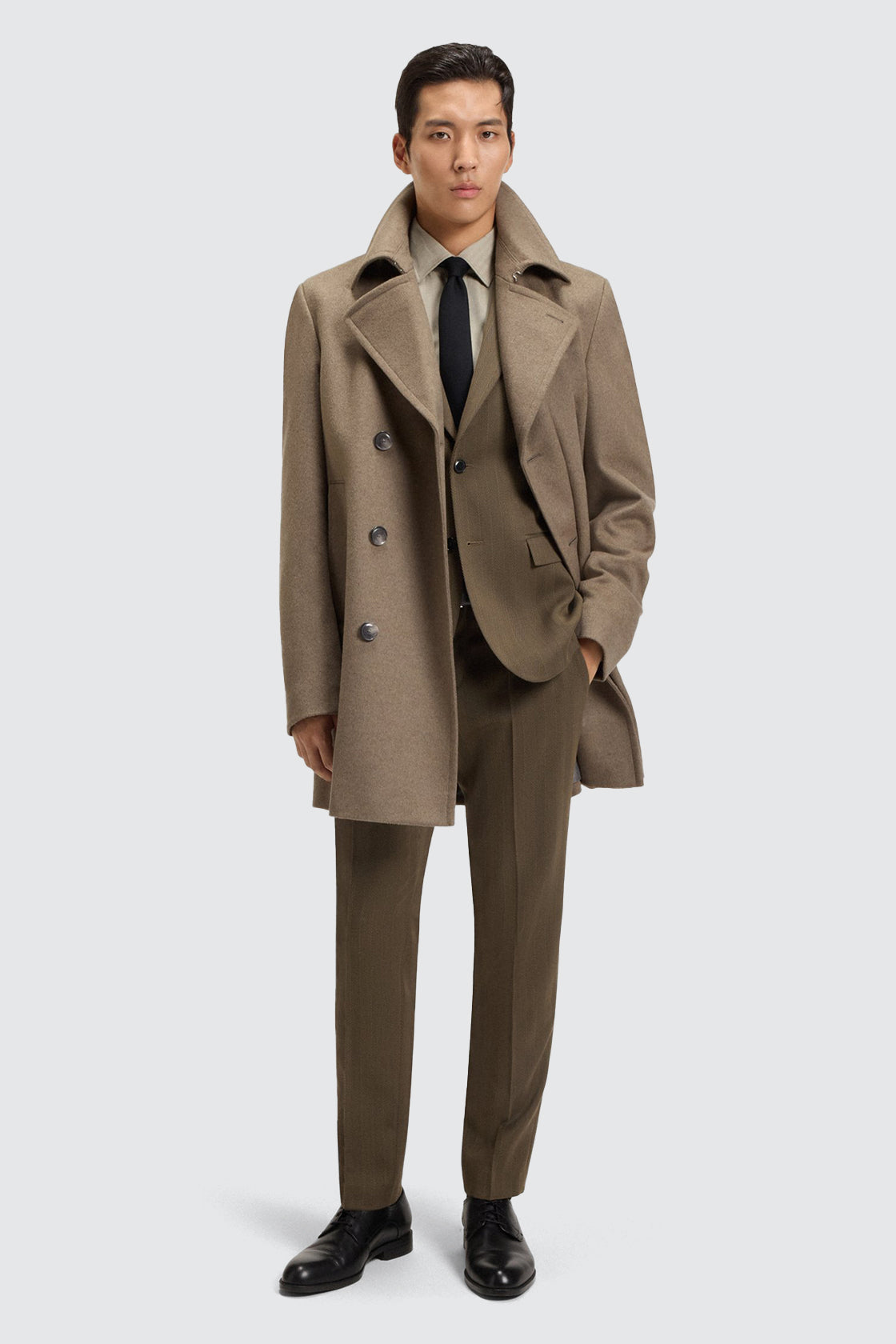 Hugo Boss H-Hyde Peacoat Open Brown