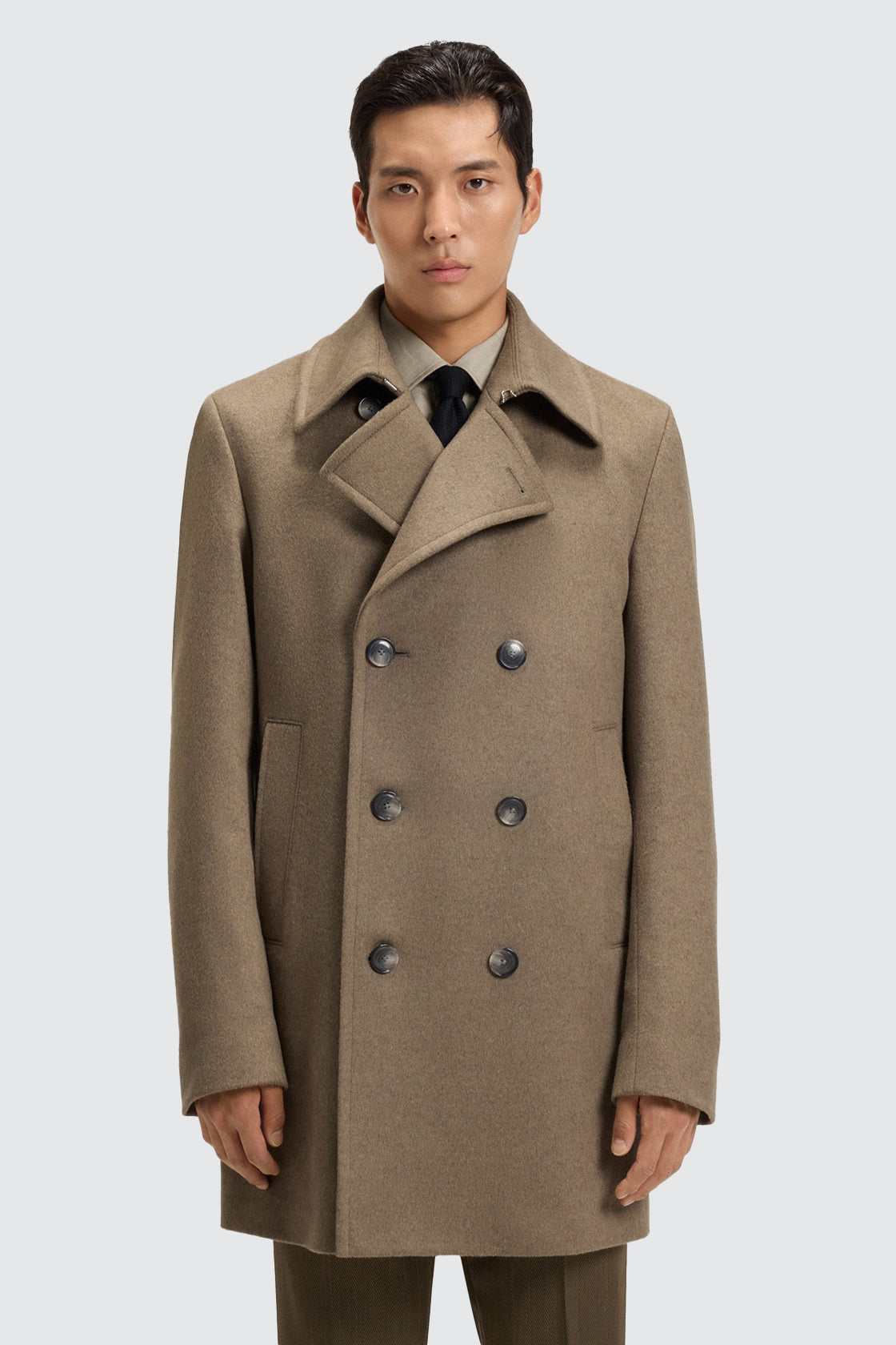 Hugo Boss H-Hyde Peacoat Open Brown