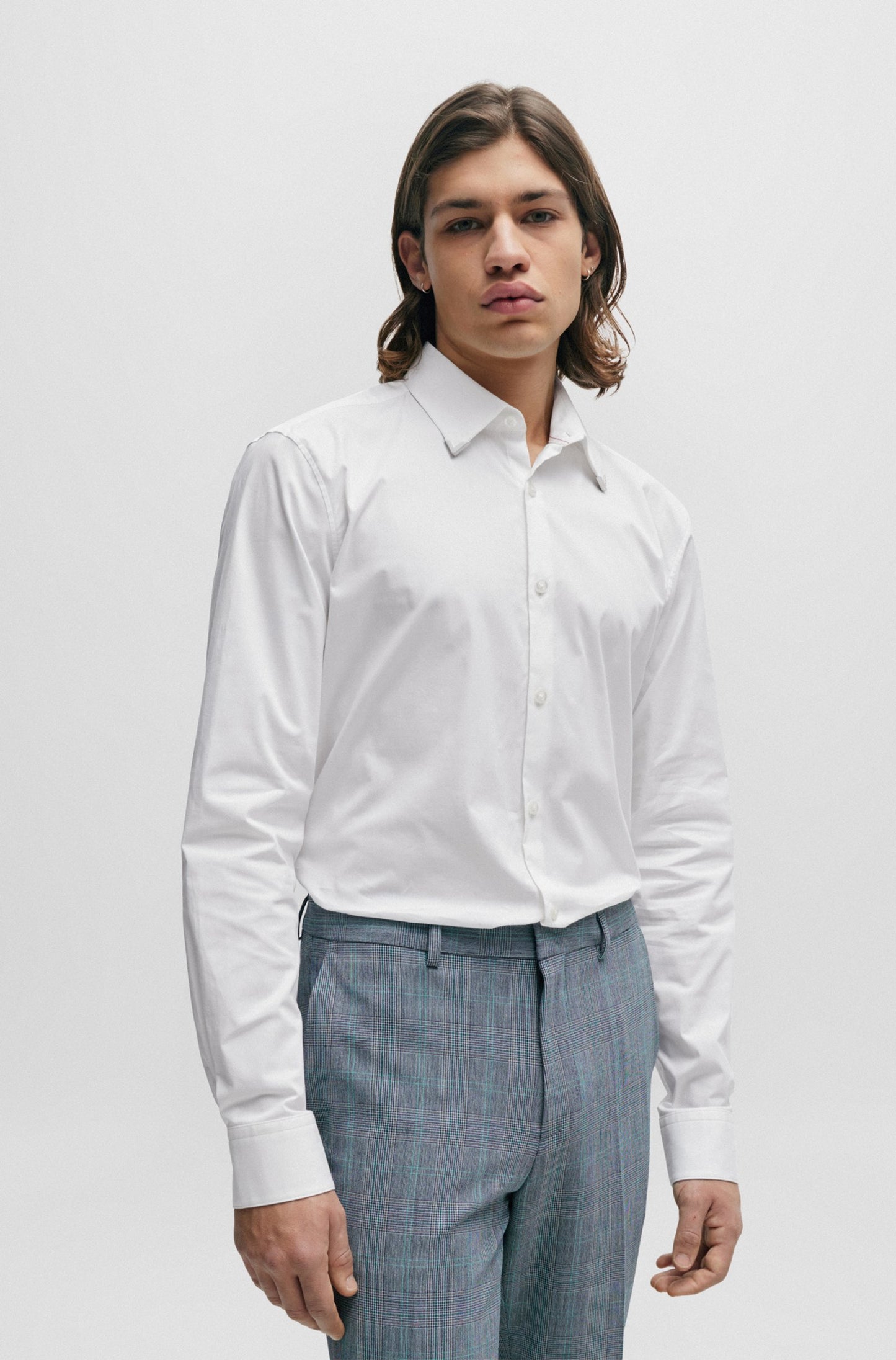 Hugo Boss Ermo LS Slim Shirt White