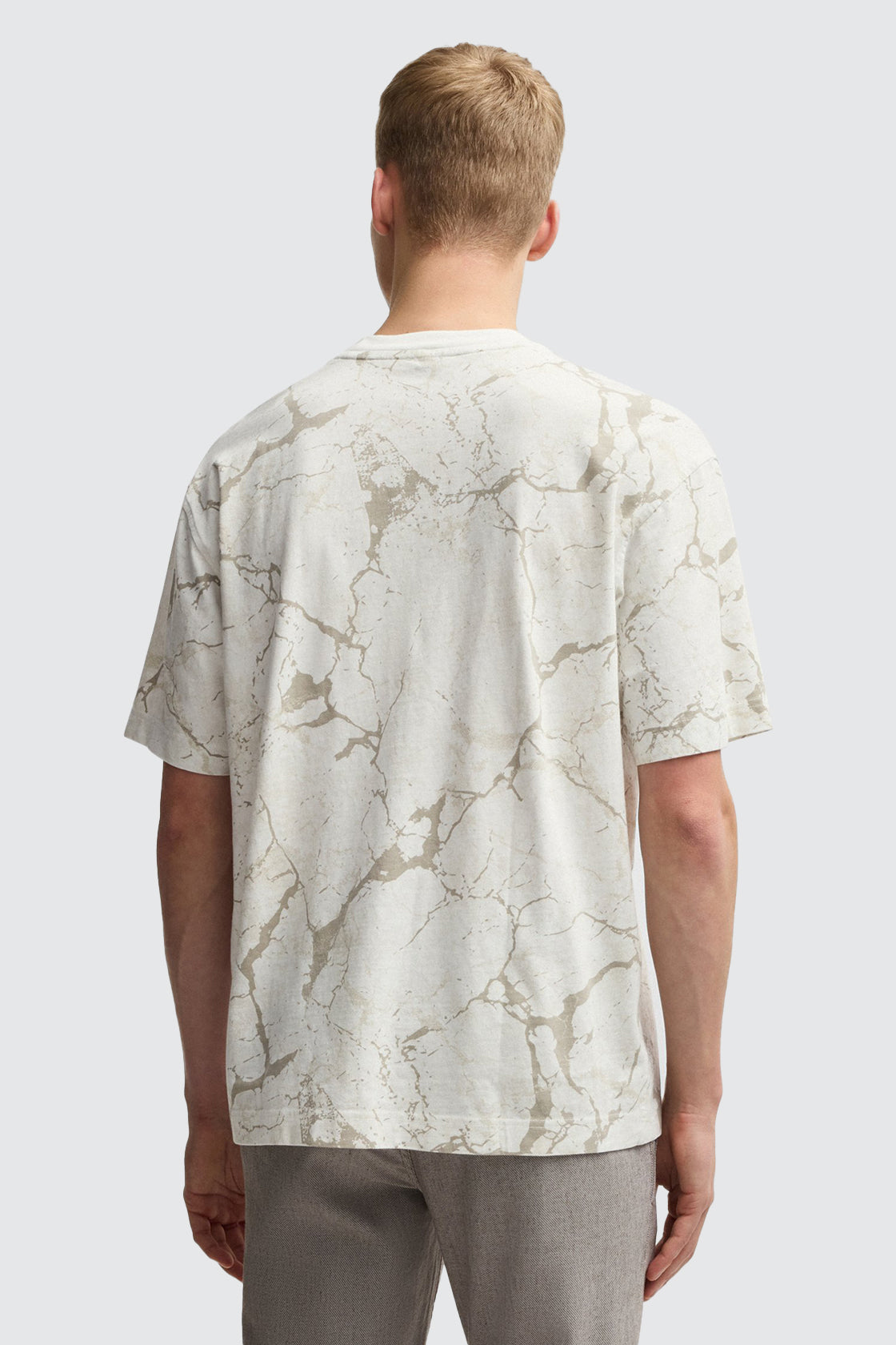 Hugo Boss Crinkle Desert Tee Light Beige