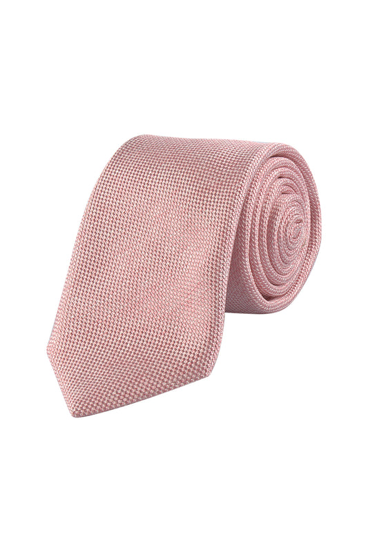 Hemley 7.5cm Silk/Cotton Tie Pink 1230012-3/3