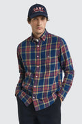 Gant Regular Indigo Twill Check LS Shirt Indigo