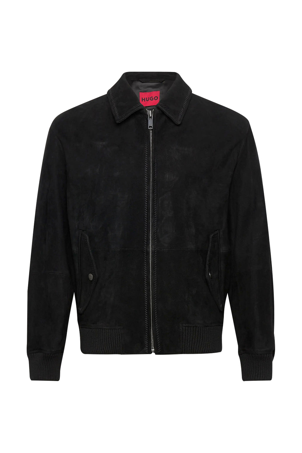 Hugo Boss Lemai Leather X-Slim Jacket Black