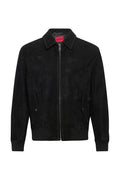 Hugo Boss Lemai Leather X-Slim Jacket Black