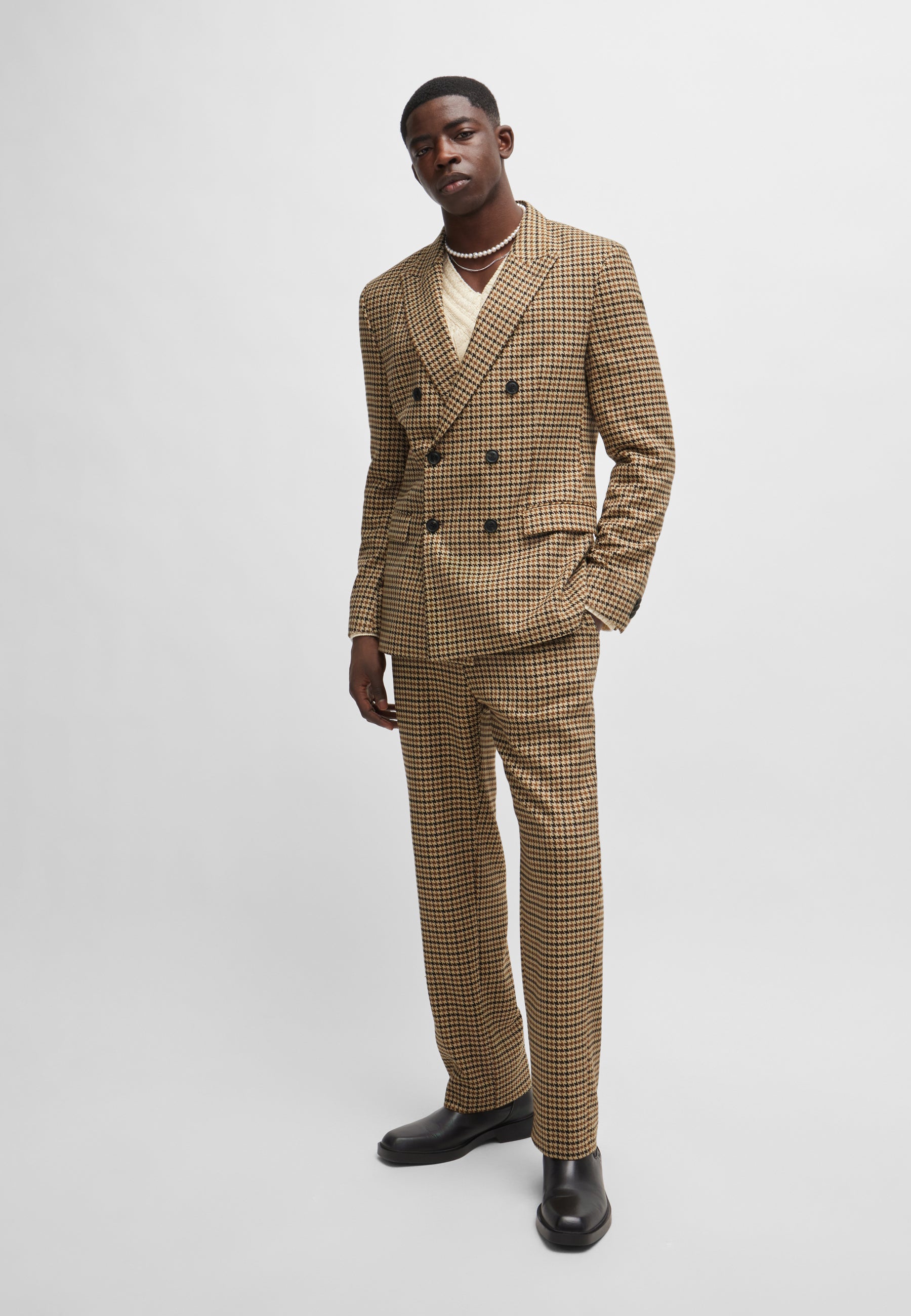 Hugo Boss Arti Slim Jacket Dark Brown - Main Image