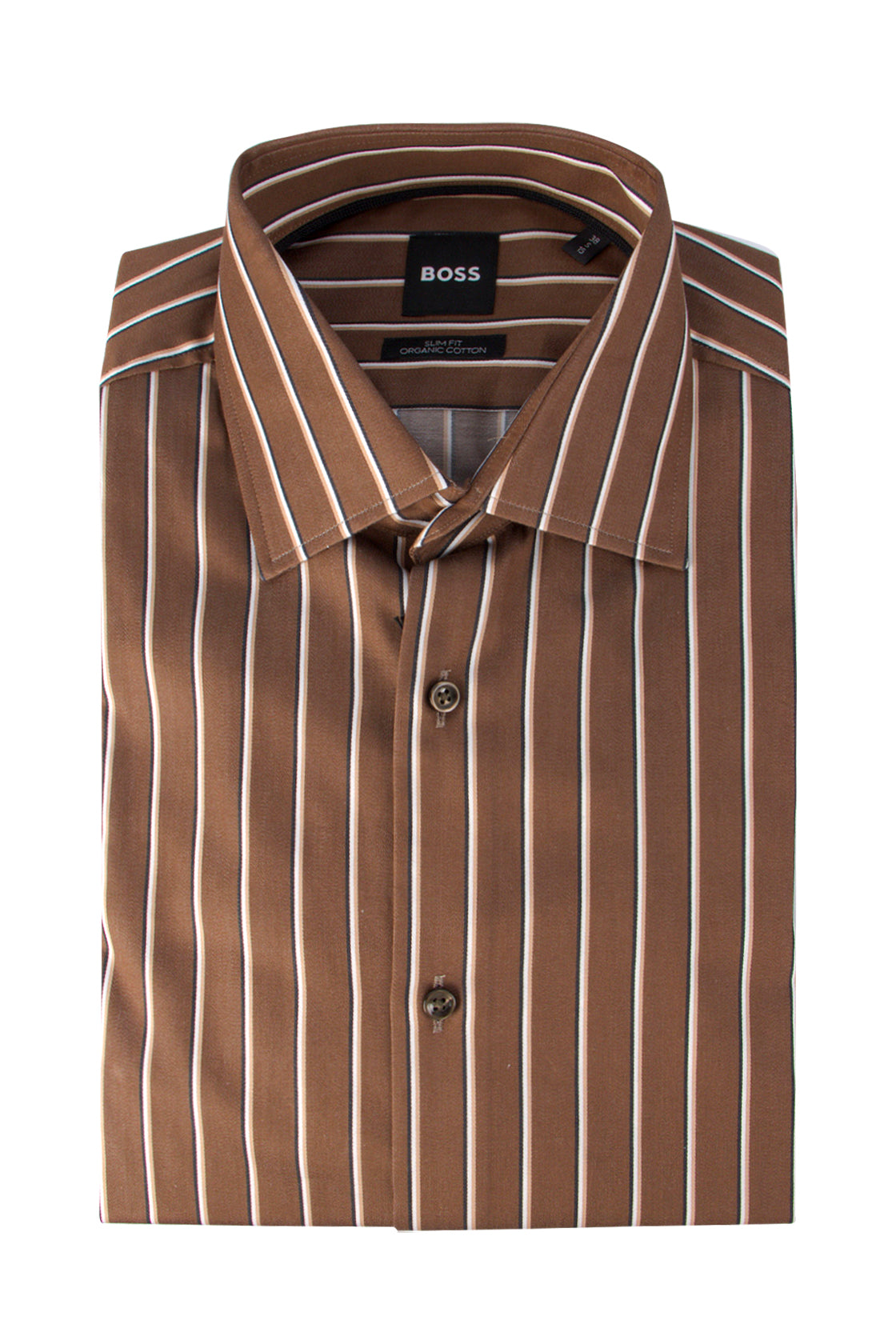 Hugo Boss H-Hank-Kent LS Shirt Open Brown