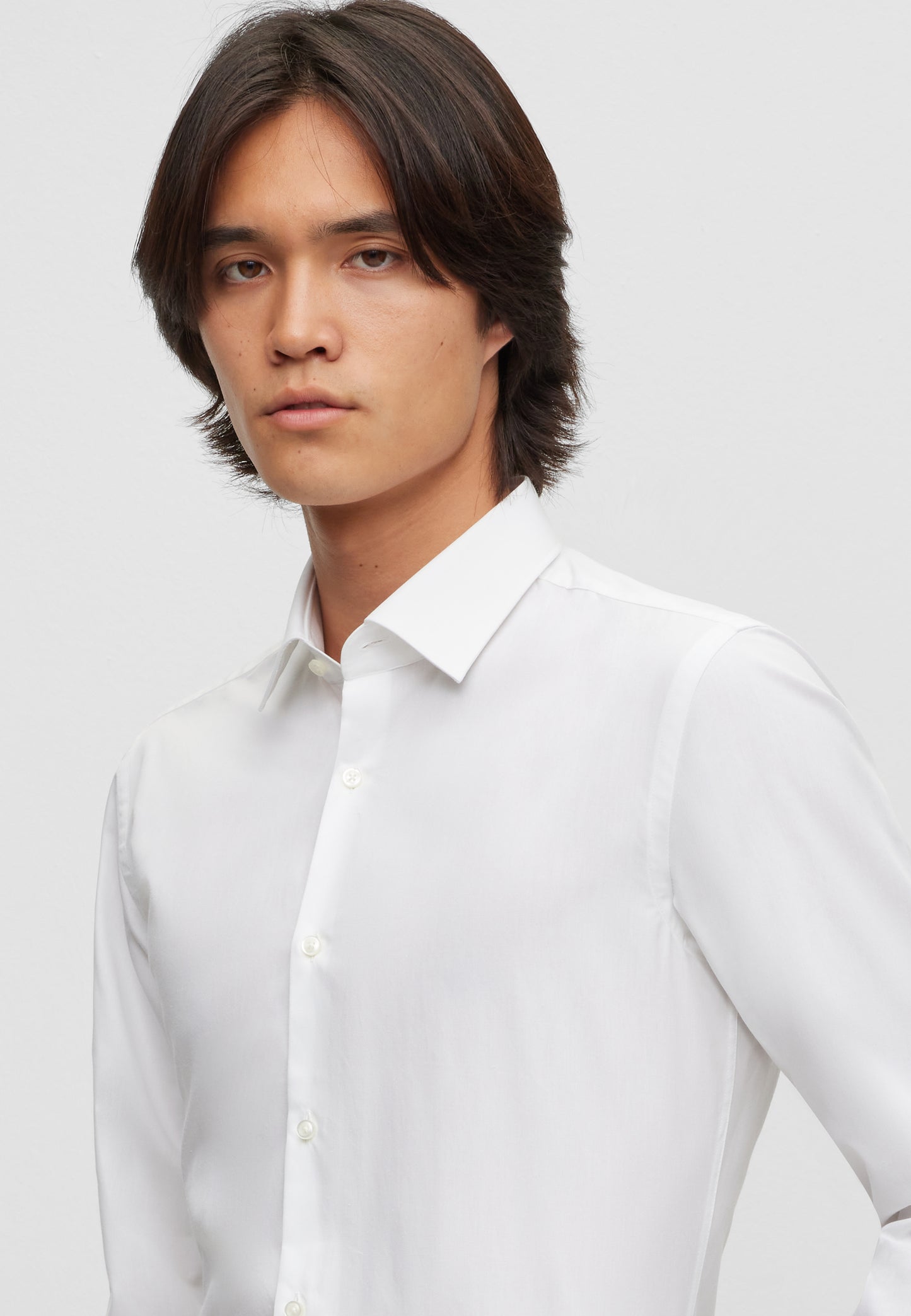 Hugo Boss Kenno LS Shirt Open White