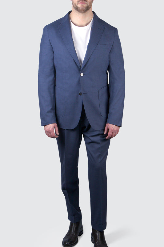 Hugo Boss L-Heston Slim 2pc Suit Open Blue