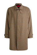 Hugo Boss Maver Regular Fit Coat Dark Brown