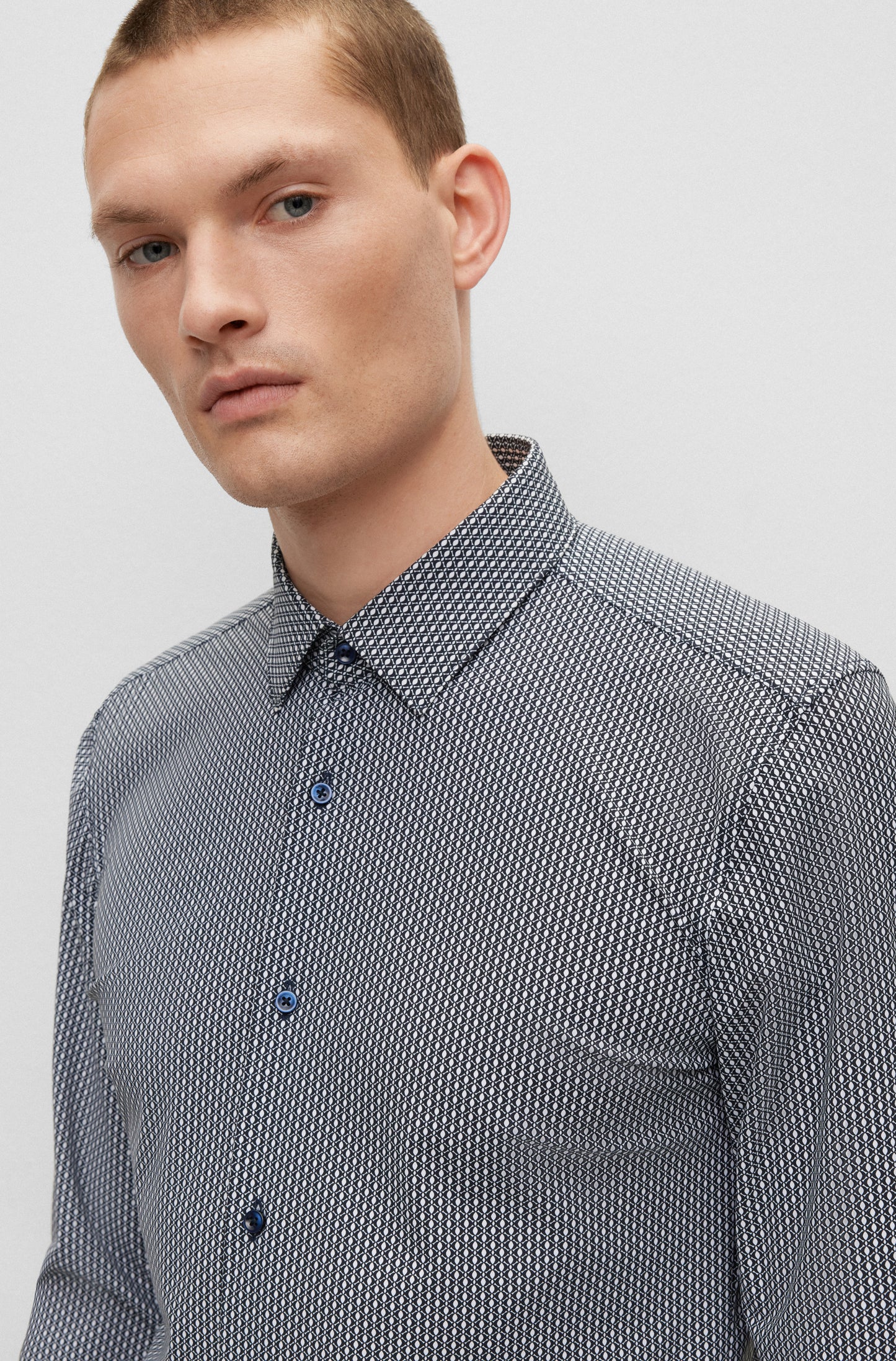 Hugo Boss P-Hank Kent Shirt Dark Blue