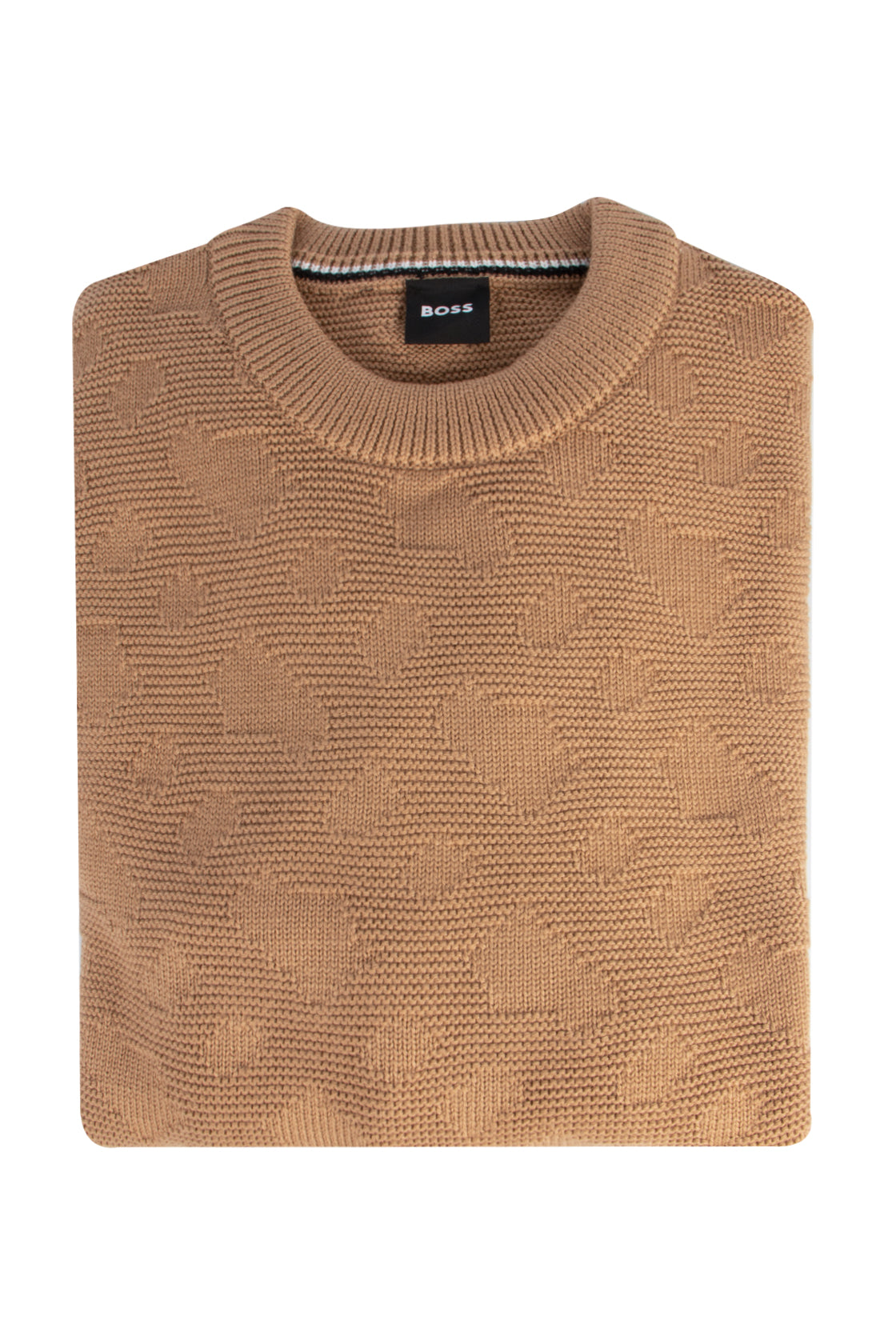 Hugo Boss Palao LS Crew Knit Med. Beige