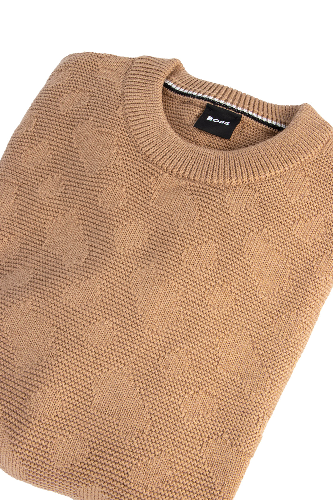 Hugo Boss Palao LS Crew Knit Med. Beige