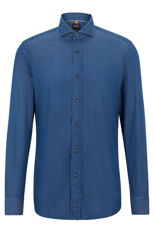 Hugo Boss T-Hays Spread Shirt Open Blue