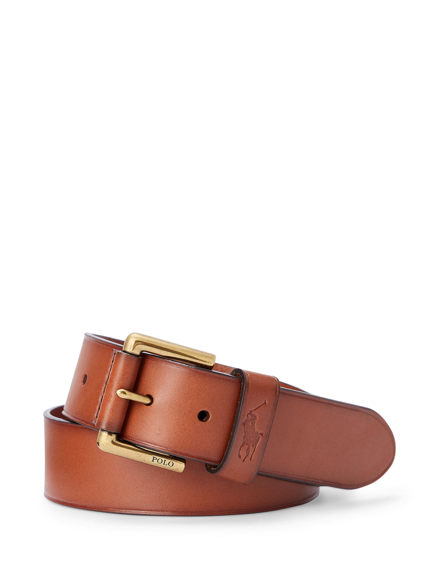 Polo Ralph Lauren Dress Leather Belt Tan