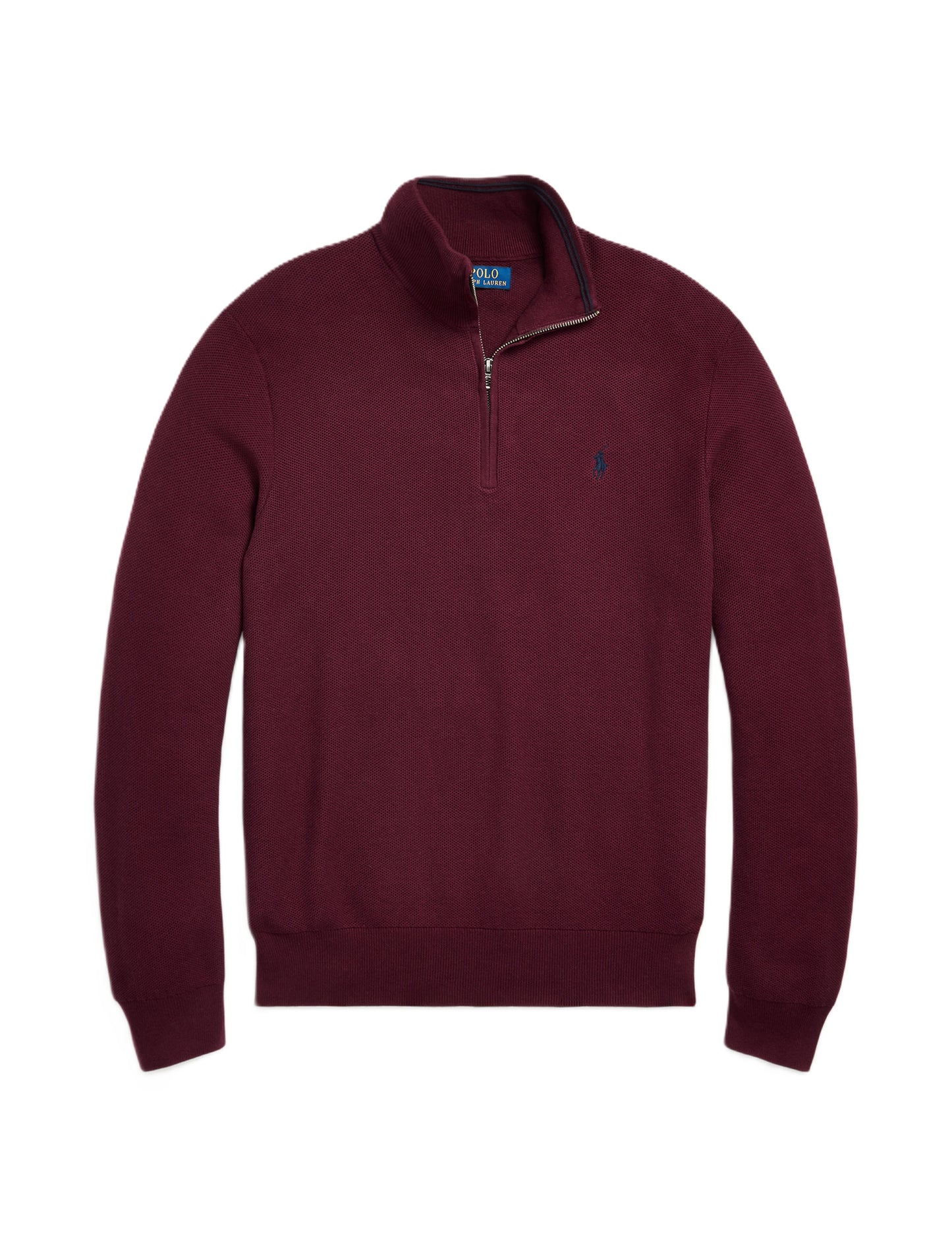 Polo Ralph Lauren Cotton 1/4 Zip Sweat Rich Ruby