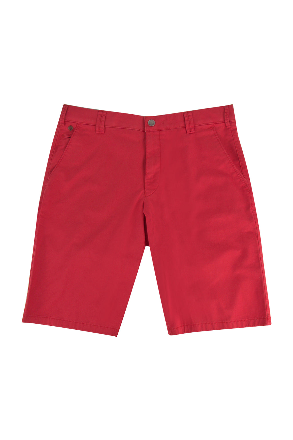 Meyer B-Palma Chino Bermuda Shorts Red