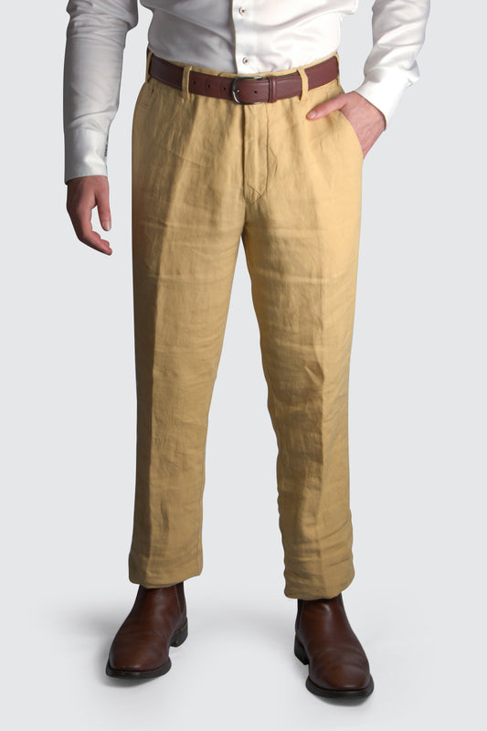 Meyer Bonn Linen Chino L34 Yellow