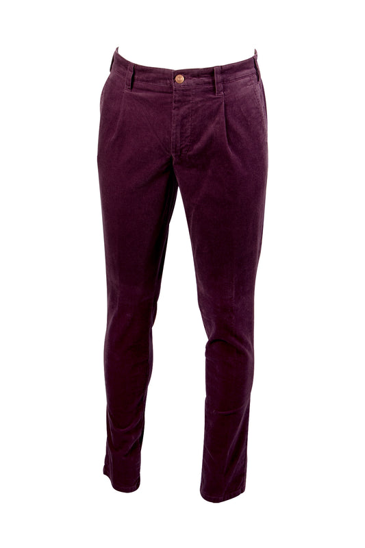 Meyer M-5 Pleat Cord Trouser 34L Purple