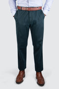 Meyer Oslo Cotton Trouser 34L Green
