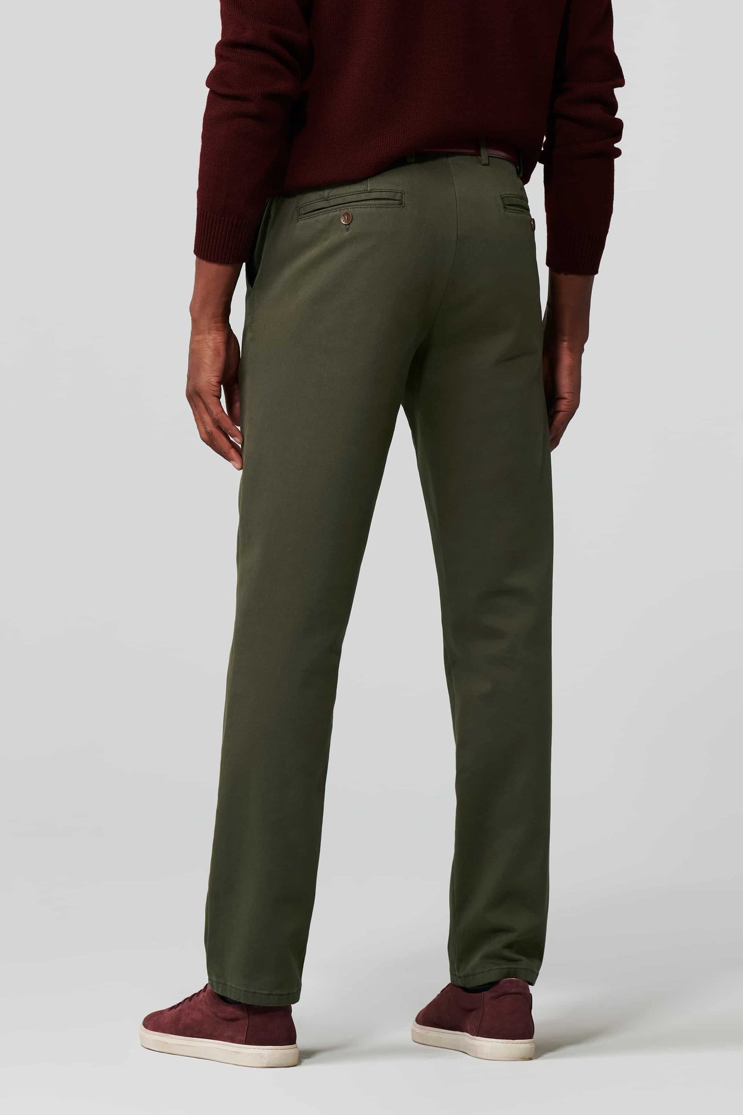 Meyer Oslo Textured Trouser Green