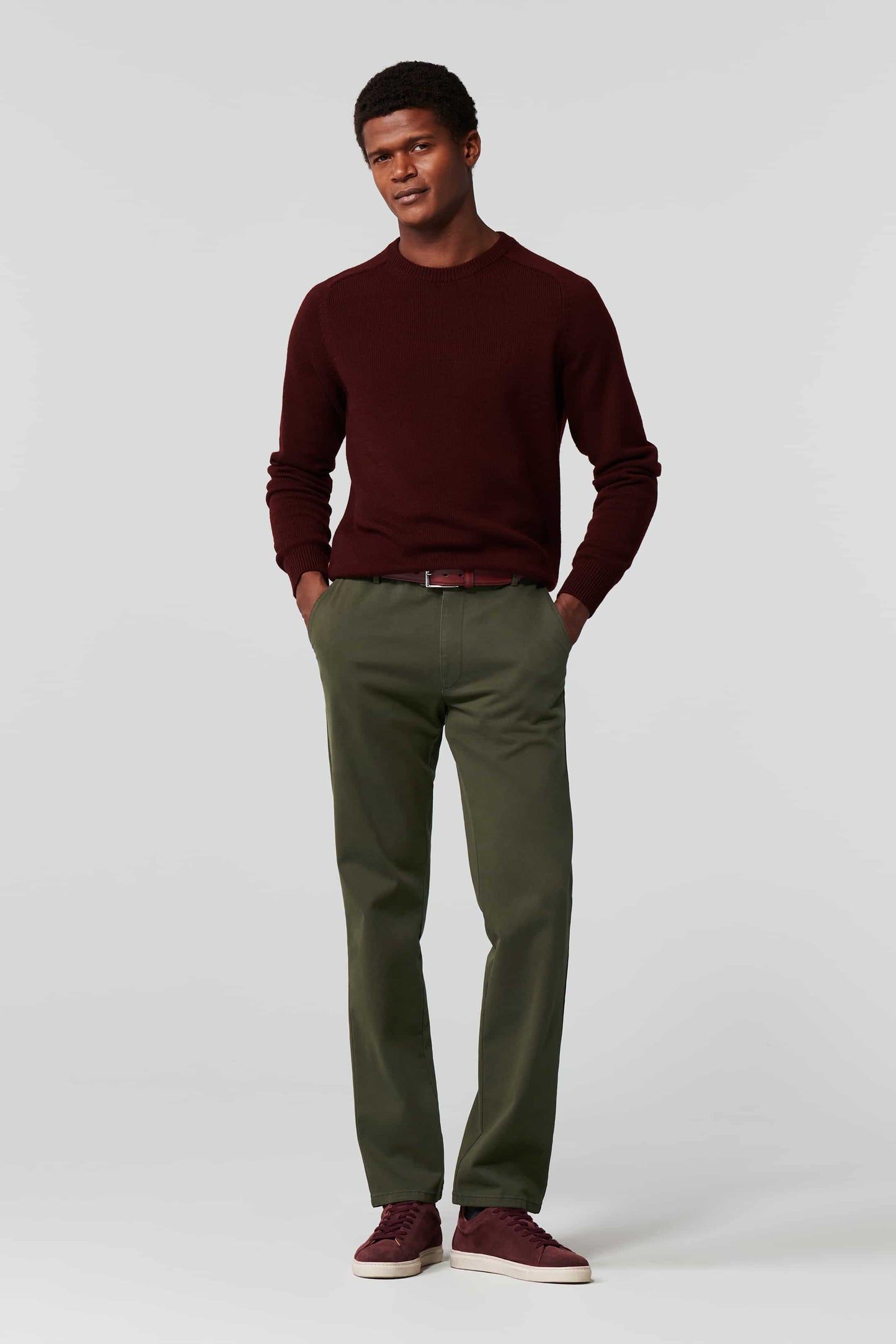 Meyer Oslo Textured Trouser Green