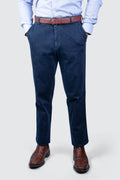 Meyer Oslo Twill Cotton Trouser 34L Denim Look
